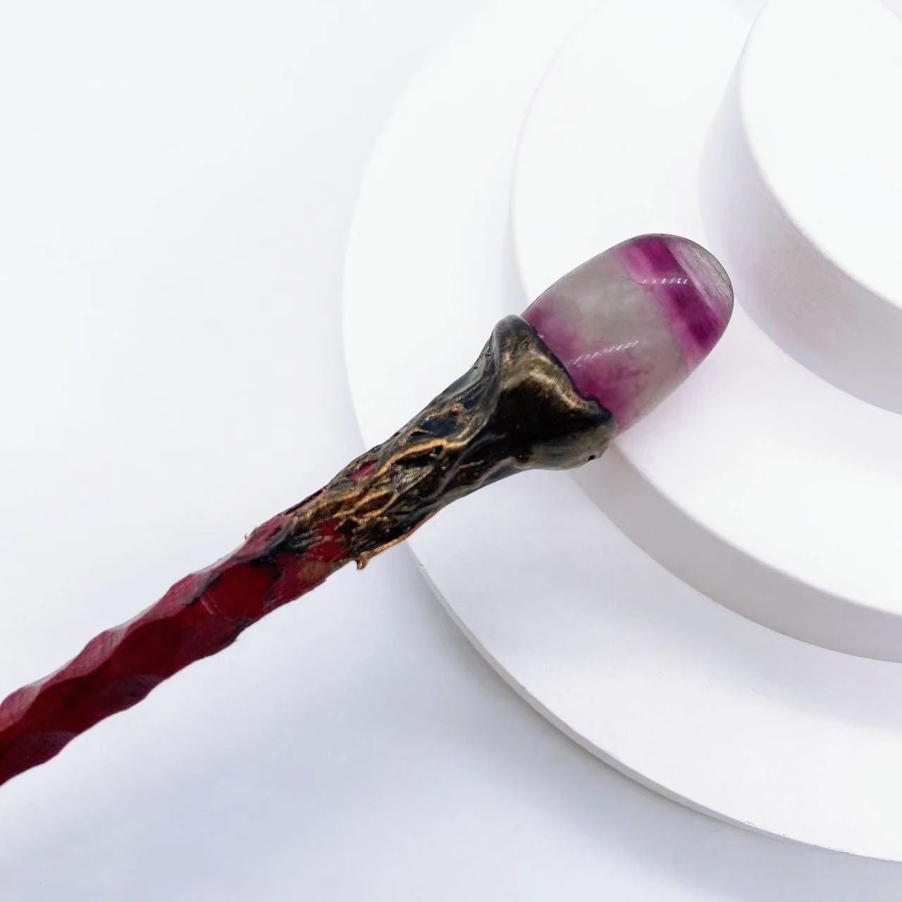 Architectural Healing Crystal Scepter Wand