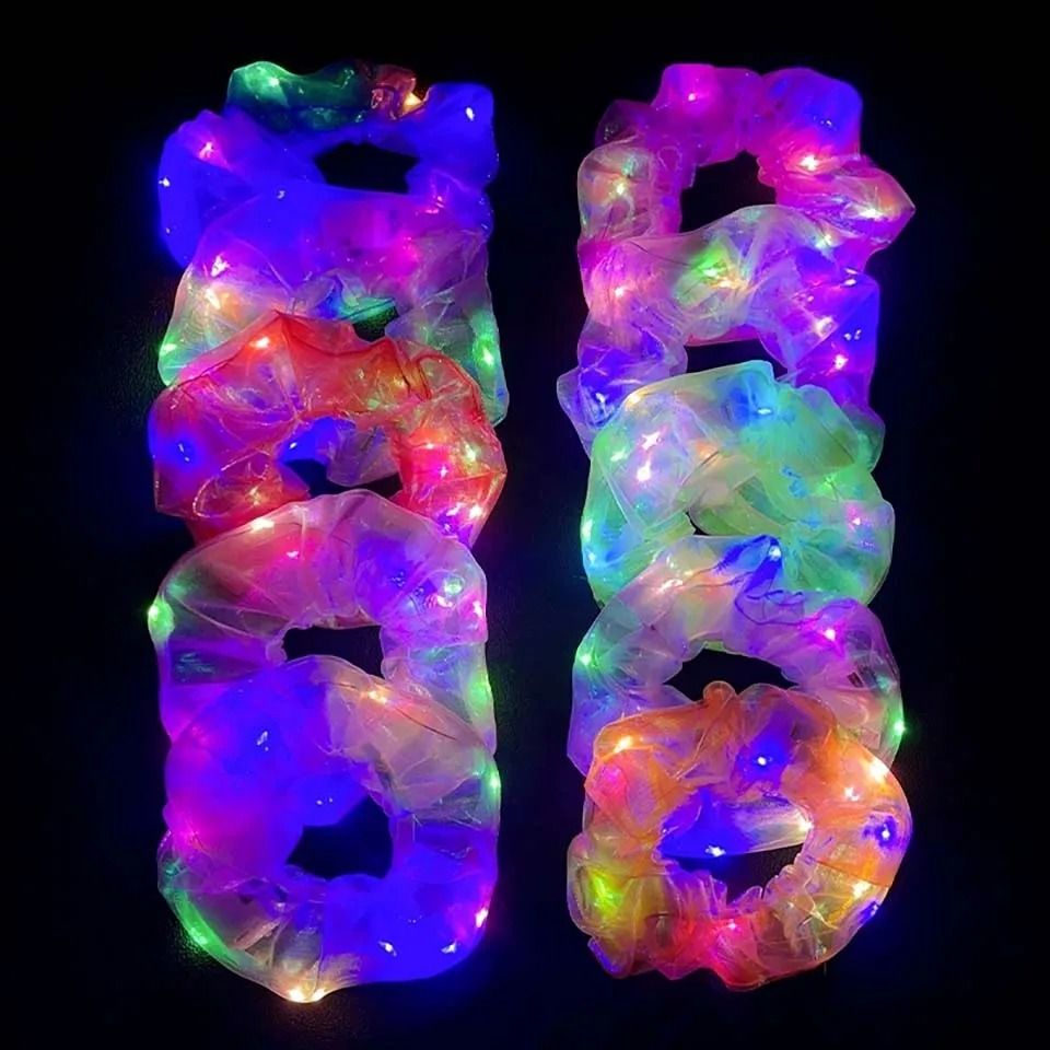 LED Light Up Hair Scrunchies