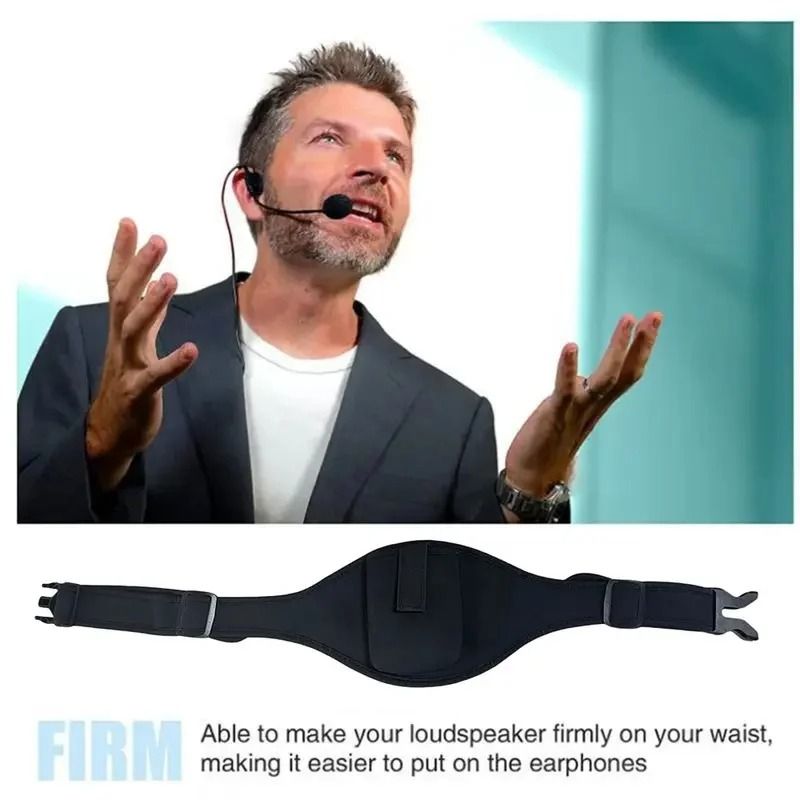Professional Adjustable Neoprene Microphone Transmitter Belt