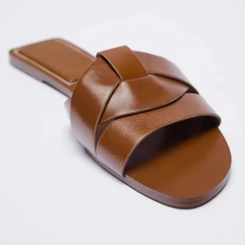 Women Flat Fish Mouth Sandals Casual Sexy Beach Slippers