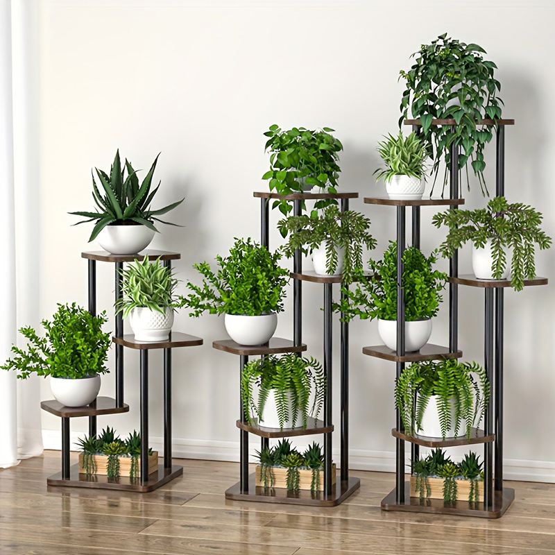 Plant Stand Stand For Flowers, Wooden Storage Shelf, Indoor Display Stand, Multiple Flower Pot Rack, 4 5 6 Tier Planter
