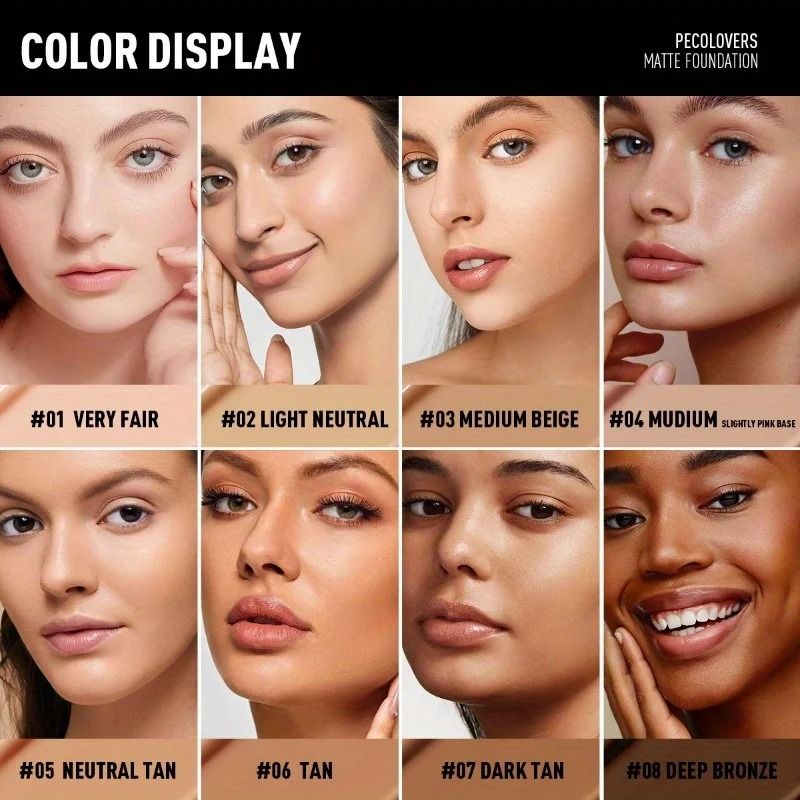 PECOLOVERS Oil Control Matte Finish Liquid Foundation