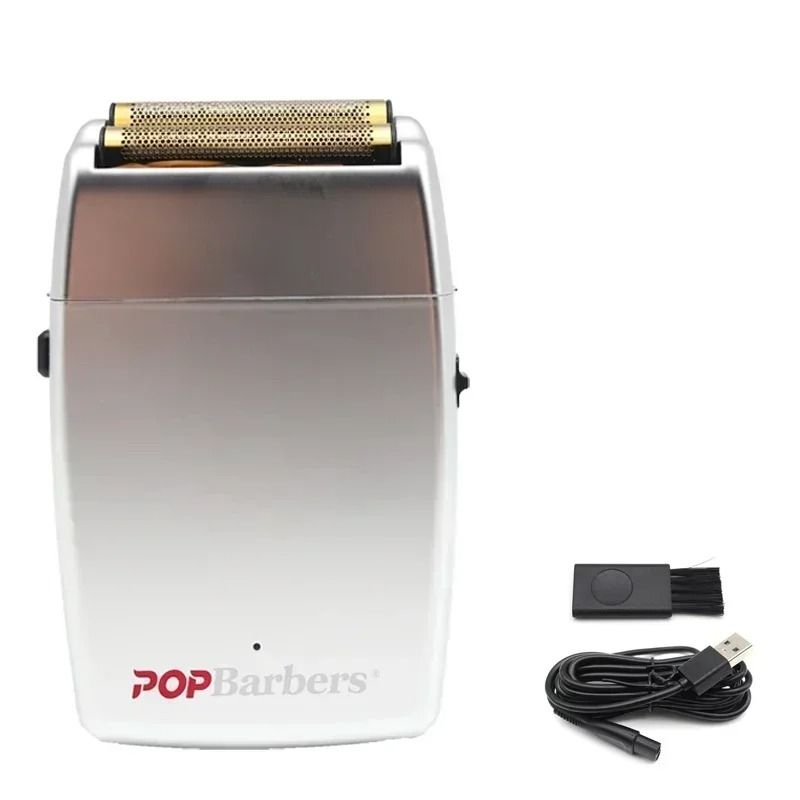 Professional Electric Beard Trimmer Double Foil Shaver with USB Charging