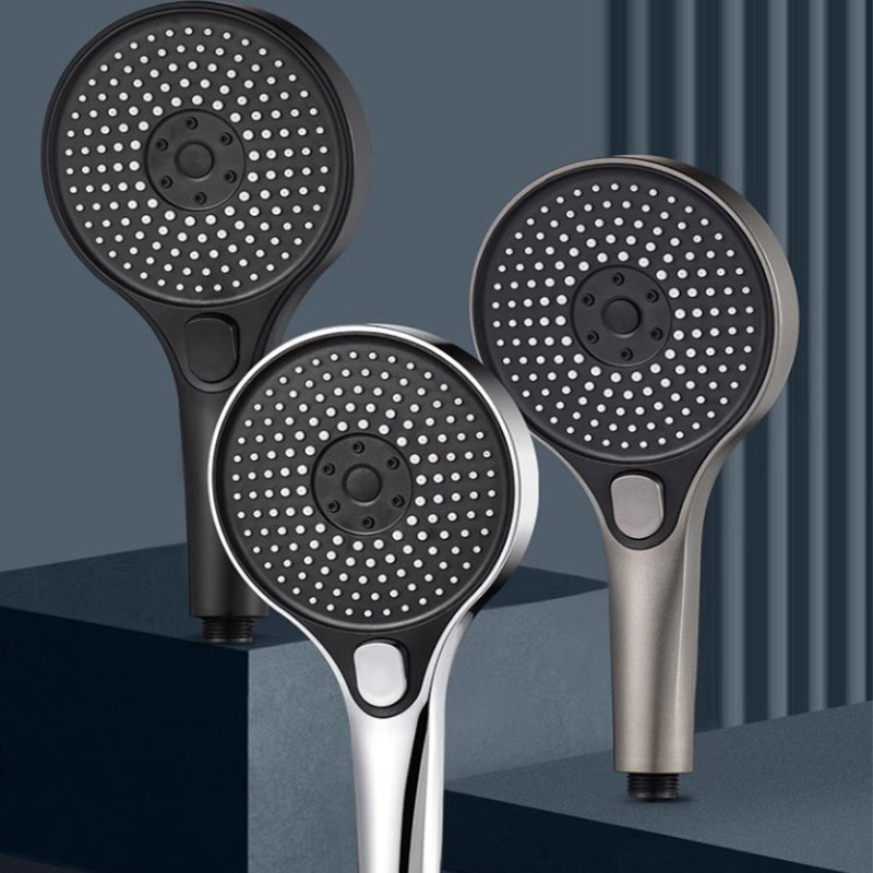 Home Bathroom Three-Speed Pressurized Shower Head with Large Panel and Water Heater Combination Set