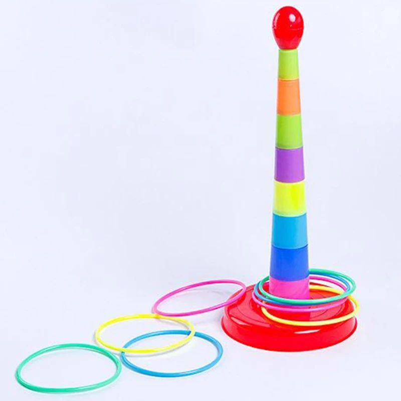 Kids Throw Circle Game Ferrule Stacked Toy Set