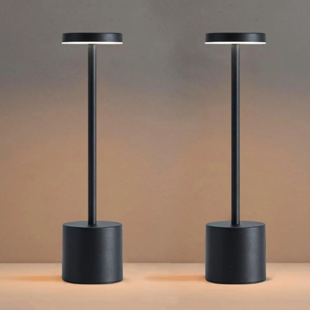Rechargeable Cordless LED Table Lamp – 3-Color Dimmable Touch Bedside Lamp