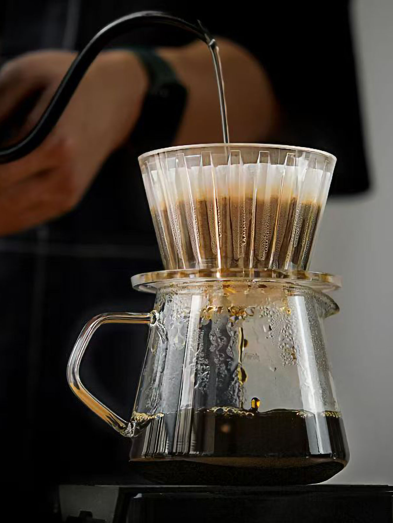 Flat Bottom Coffee Maker Filter Cups, Crystal Eye Pour Over for Better Uniformity