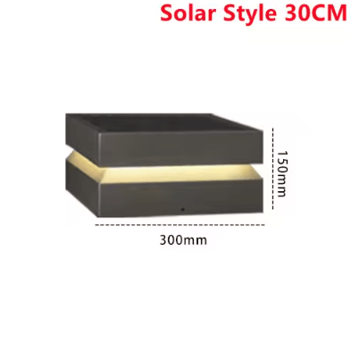 Solar Square Pillar Light – IP65 Waterproof LED Garden Fence Post Lamp