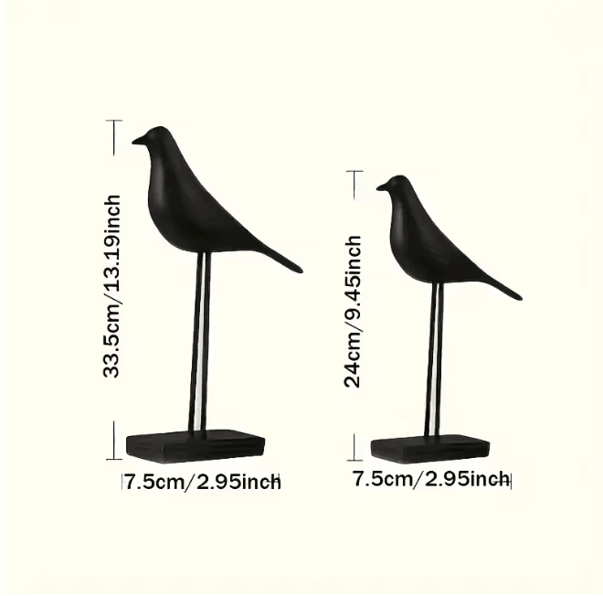 NordicResin Bird Statue Decorative Sculpture for Home and Office
