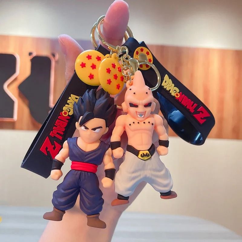 PVC Cartoon Keychain Set Featuring Popular Action Figures