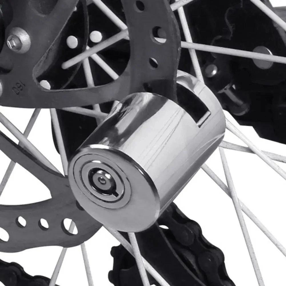 Bicycle and Electric Scooter Disc Brake Padlock with Anti-Theft Security