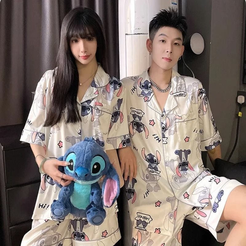 Silk Luxe Summer Couples Set – High-End Cooling Loungewear