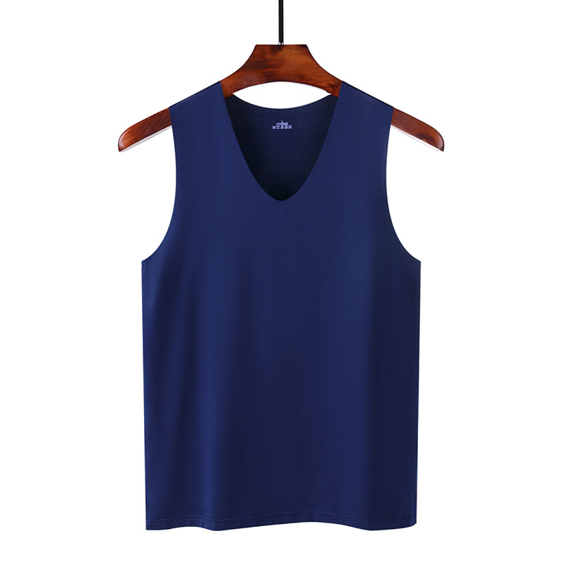 Breathable Men Ice Silk Tank Tops, Gym Fitness Vest, Quick-drying Mesh Underwear Sleeveless Bodybuilding Singlet