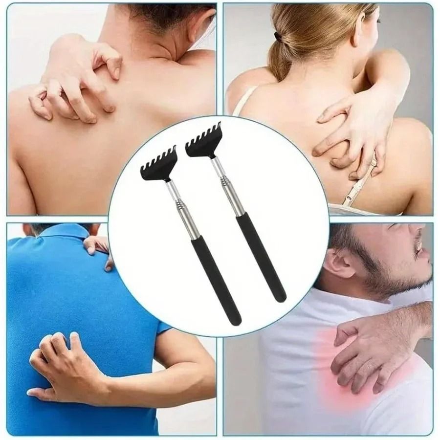 Telescopic Stainless Steel Back Scratcher – Premium Extendable Massage Tool