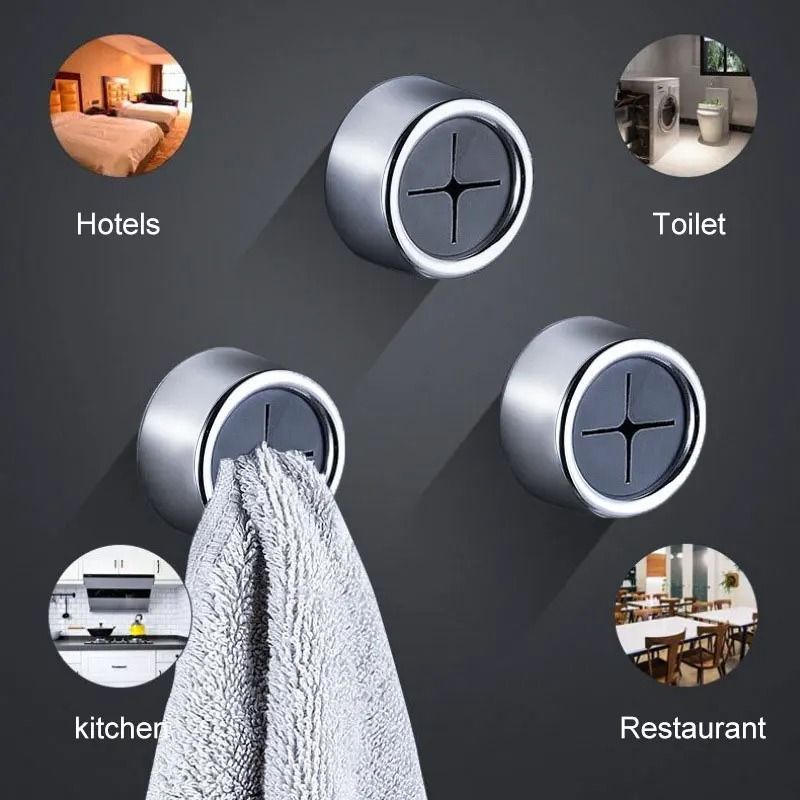3PCS Dishcloth Storage Clips Wall Hanging Non Punching Towel and Glove Holder