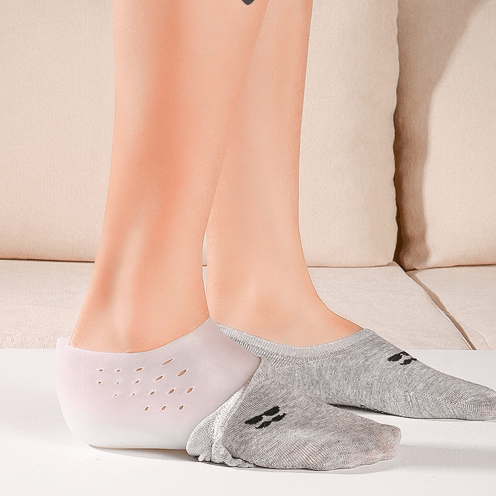 Soft Silicone Height Increasing Insoles With Comfy Fit