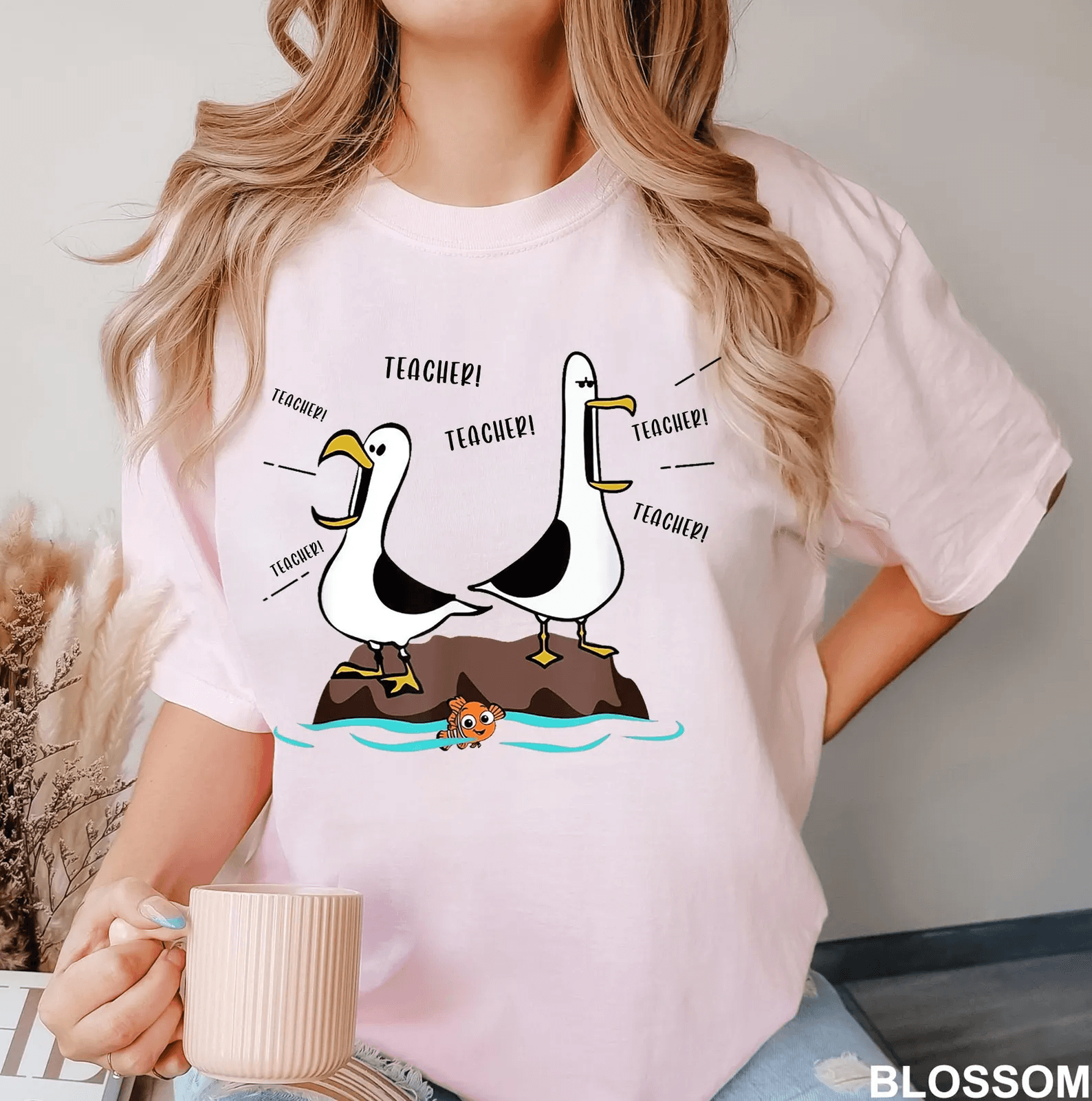 Custom Nemo Teacher Shirt – Personalized Teacher Gift