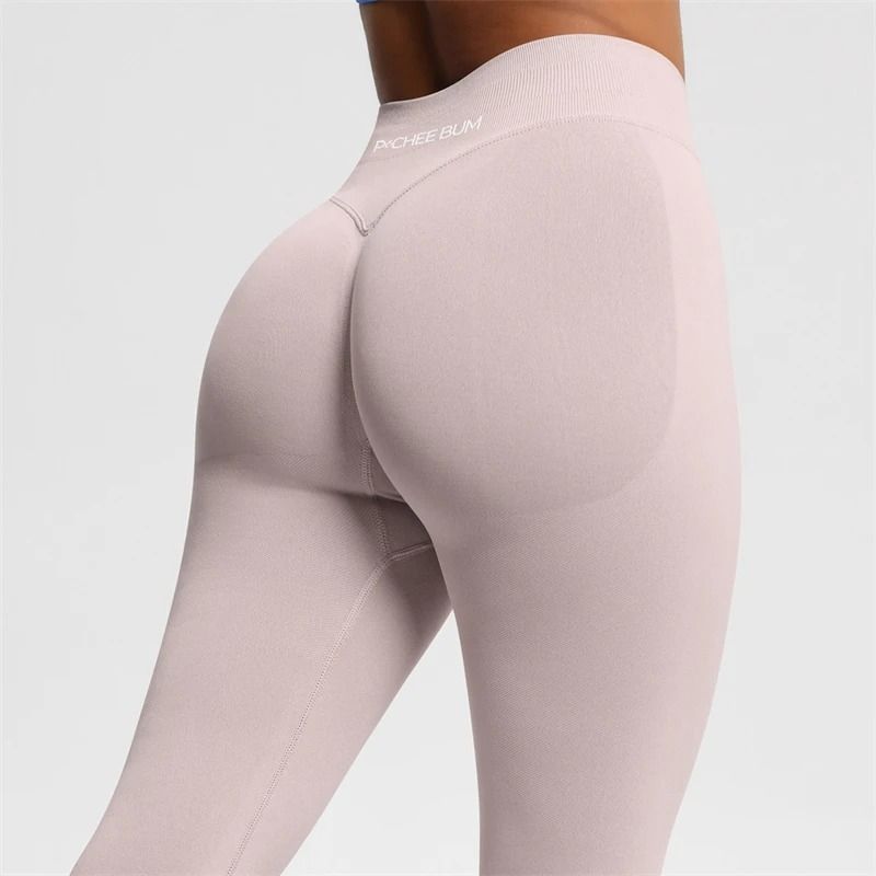 2025 Bum Shaping Leggings Seamless Low Waist Ribbed Gym Pants