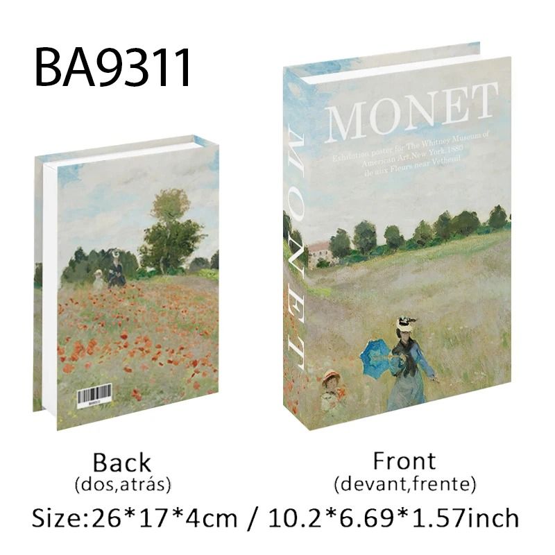Decorative Book Box Fake Book Decor Coffee Table Books Storage Box Art Design