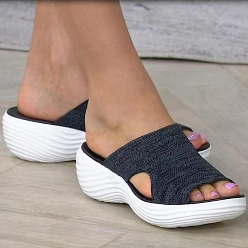 Chic Fashion Summer Woman Sandals Shoes Wedge Women Shoe Soft Womens Sandals Slide Party Sandal Female Footwear