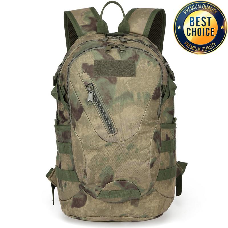Tactical Backpack for Men, Camping, Hiking, Camouflage Bag, Utility Travel Rucksack, Hunting Climbing Outdoor Knapsack