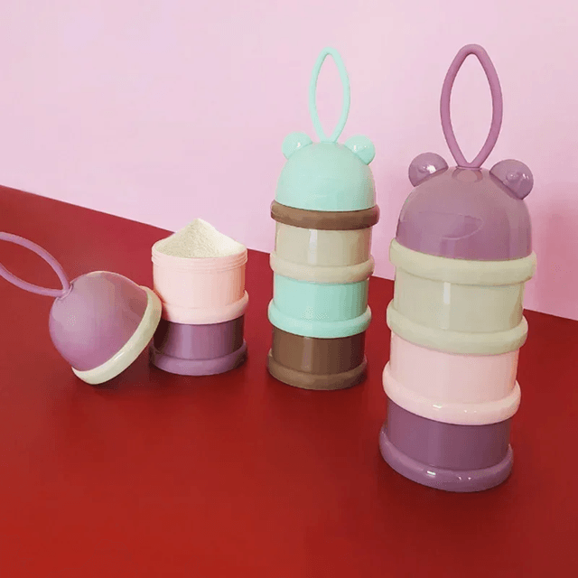 Tripoti 3 Tier Milk Powder and Snack Container