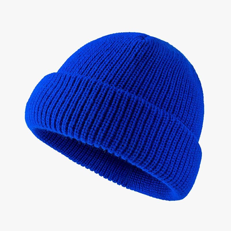 Unisex Knitted Melon Skin Winter Beanie Hat