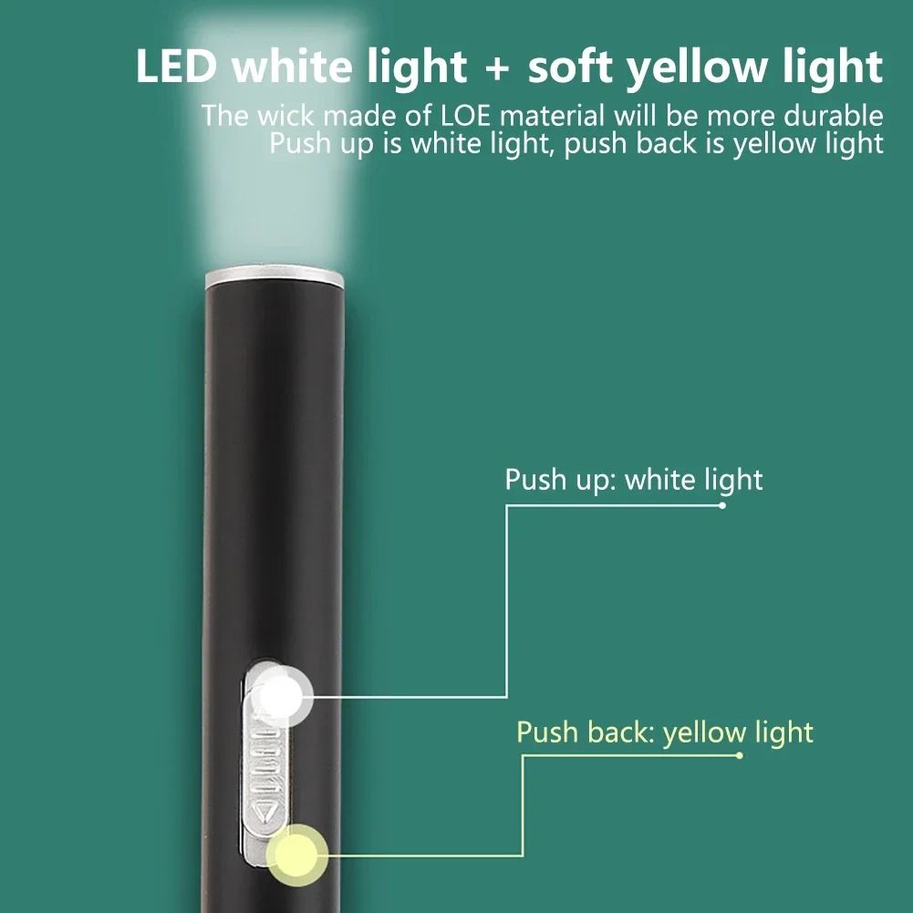 USB Rechargeable Medical Pen Light with Stainless Steel Clip Nursing Flashlight