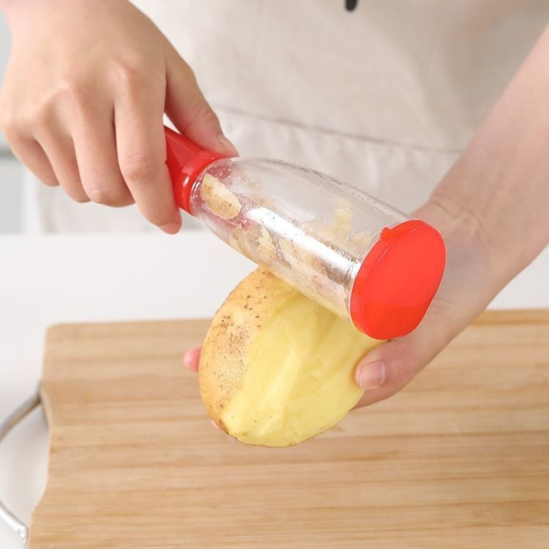 Fruit Peeler with Storage Box Anti-Splash Vegetable & Fruit Peeler for Kitchen Use