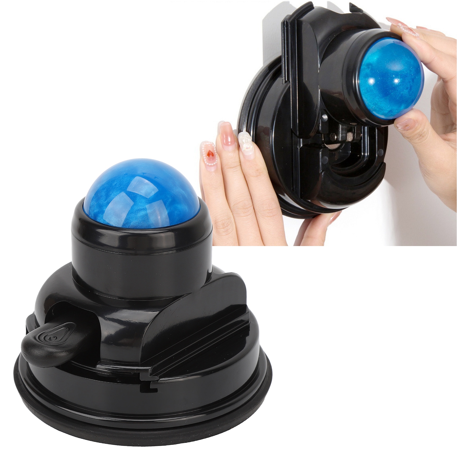 Mountable Muscle Massage Ball, Wall Massage Roller Manual Suction Cup, Massage Ball 360 Degrees Rotation