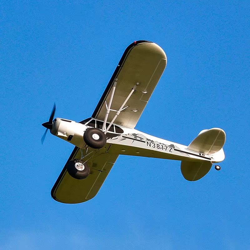FMS PA-18 1300mm RC Airplane – 1.3m Piper Super Cub Electric Trainer Plane for Beginners & Outdoor Flight