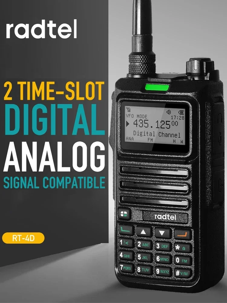 Dual Mode DMR Radio Digital Walkie Talkie with Channels