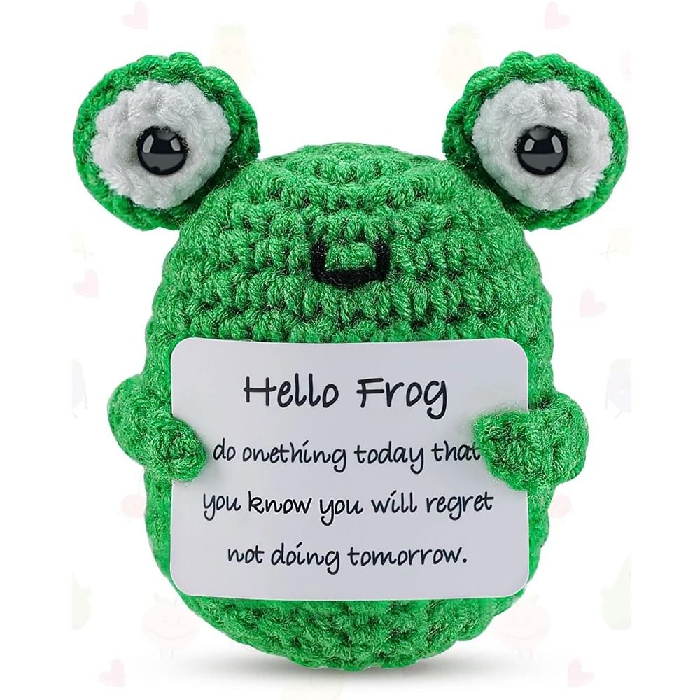 Mini Crochet Plush Decor Cute Handmade Desk Ornament Holiday Gift Idea