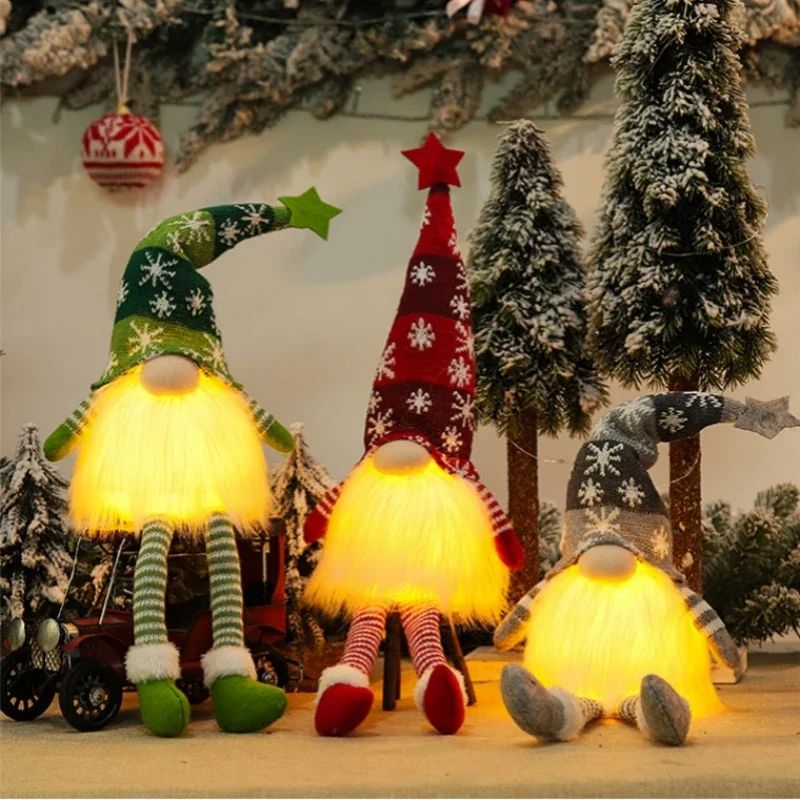 Christmas Gnome LED Night Light Doll
