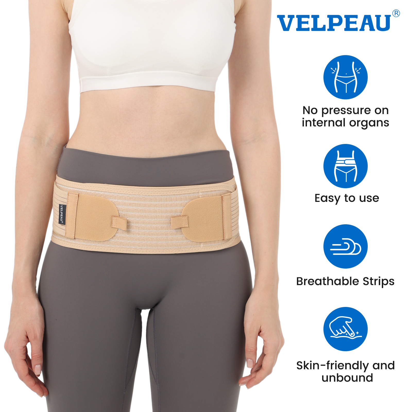 Sacroiliac SI Joint Belt for Sciatica Pain Relief and Pelvic Support