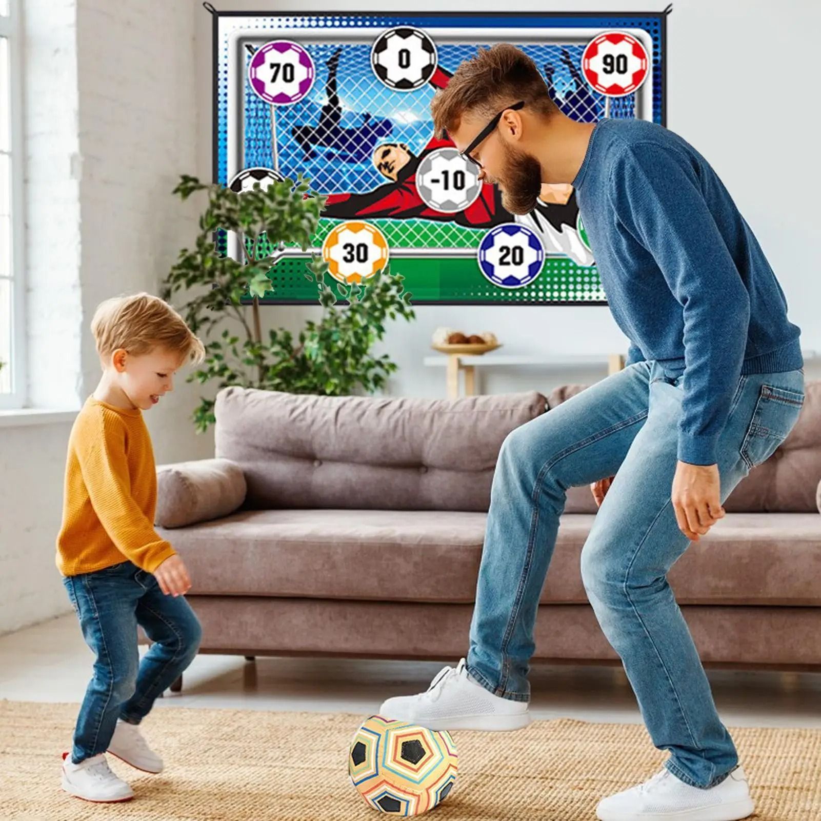 Kids Soccer Toss Game Set