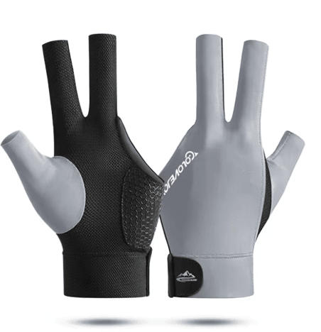Open Finger Billiard Glove Breathable Polyester Snooker and Pool Glove with Adjustable Strap