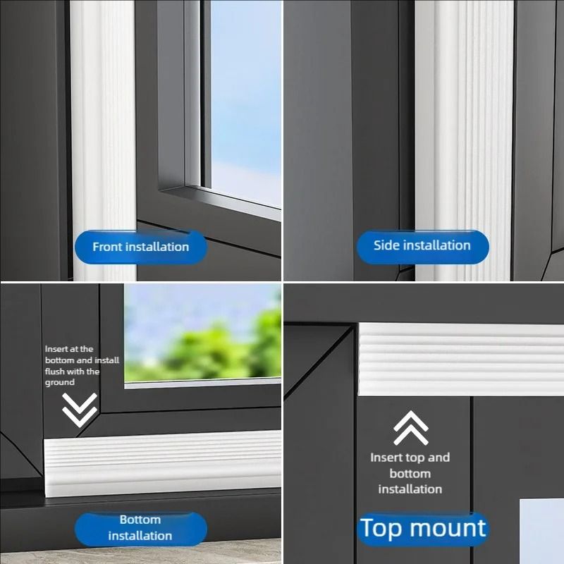 Triple Soundproof Window Seal Strip Self Adhesive Design