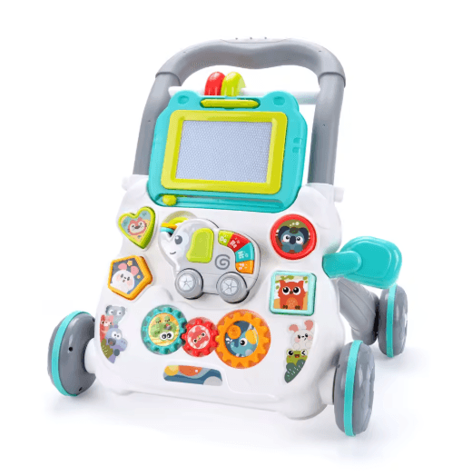 Baby Cartoon Musical Activity Walker Multifunction Learning Walker with Drawing Board