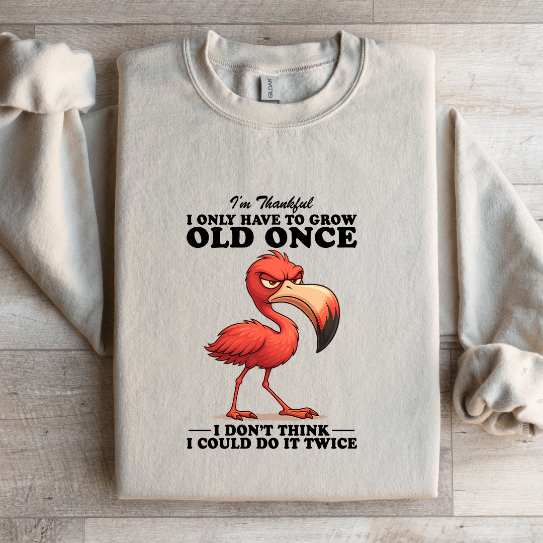 I'm Thankful I Only Have To Grow Old Once Sweatshirt