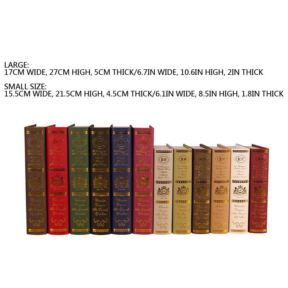 European Retro Simulation Book Model | Luxury Office & Home Photography Props