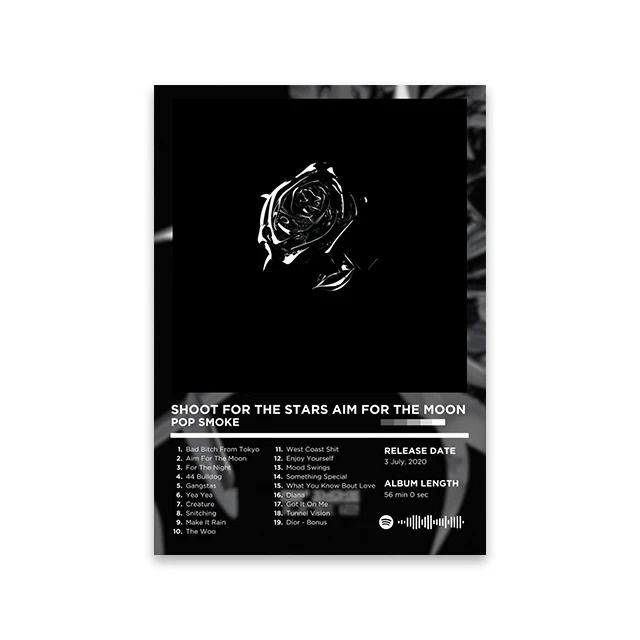Retro Rap Album Cover Canvas Poster Music Wall Art Print