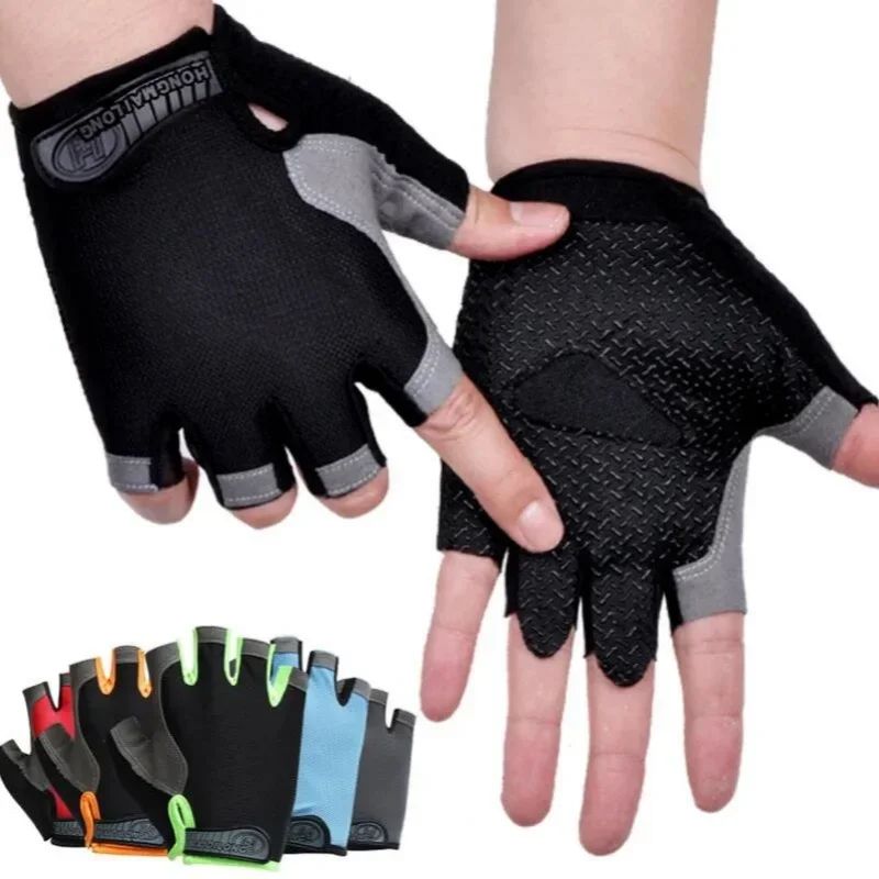 ProGrip Breathable Fingerless Gym Gloves for Weight Lifting, Cycling & Training