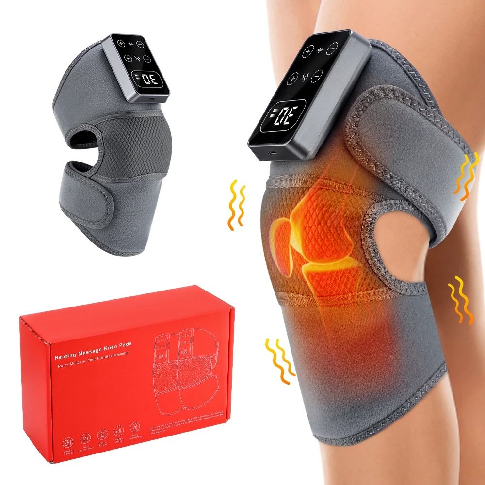 Electric Knee Massager with Heat and Vibration Therapy