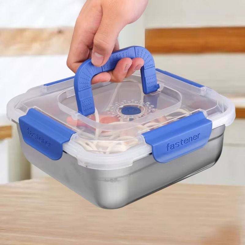 Stainless Steel Sealed Lunch & Storage Box – Portable Fresh-Keeping Container for Home, Travel & Camping