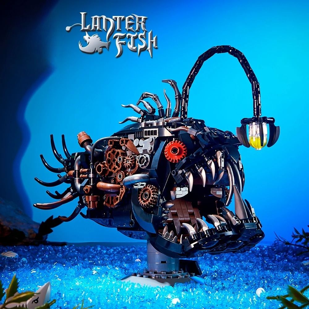 Mechanical Lantern Fish MOC – Deep Sea Angler Building Blocks – High-Yield Creative Interaction Hub