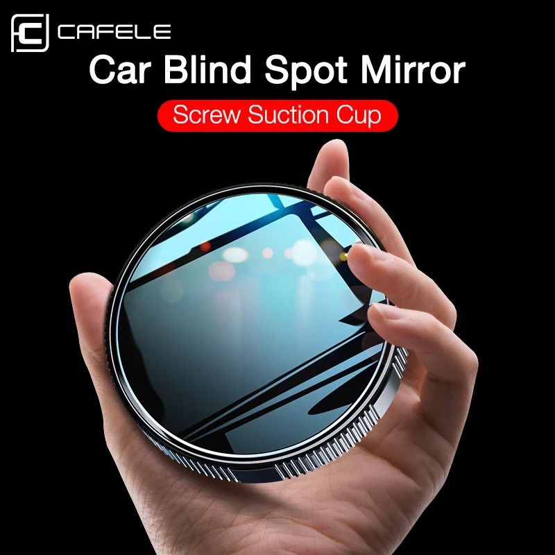 2-Piece HD Blind Spot Rearview Mirrors with 360 Wide-Angle Convex Glass and Adjustable Suction