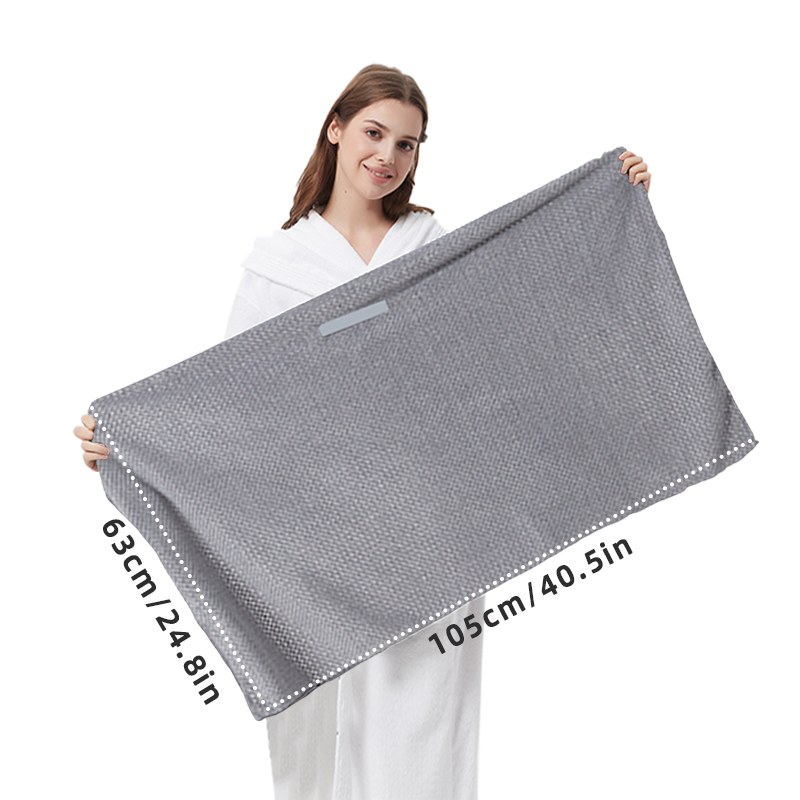 Extra Large Microfiber Hair Towel Wrap,Ultra Absorbent Quick Dry Turban with Elastic Band