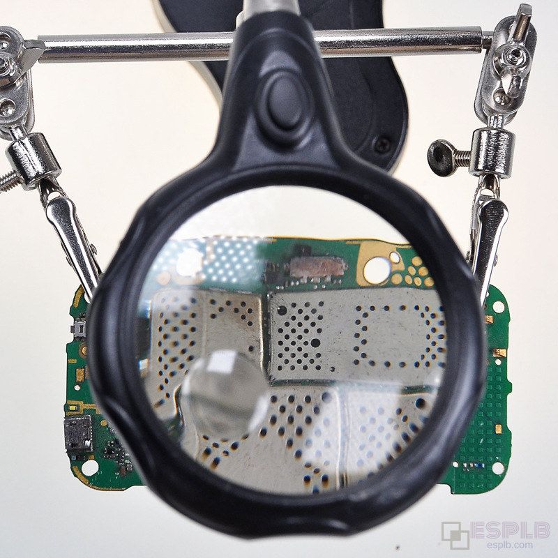 Stainless Steel Magnifier with LED Light, 360° Adjustable Auxiliary Tool for Iron Circuit Board Welding & Precision Work