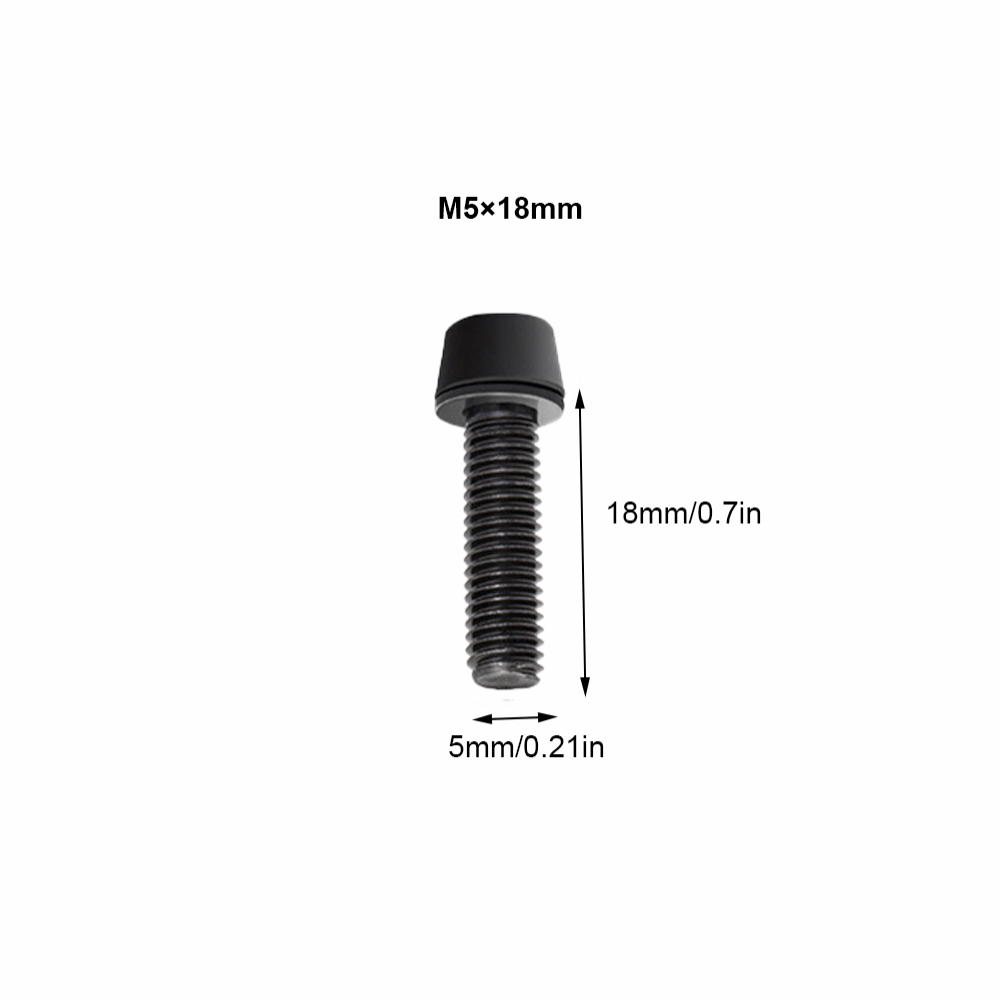 Ultralight Bike Stem Screws, Stainless Steel Handlebar Screws with Washer, Bike Stem Bolts for Easy Bike Maintenance